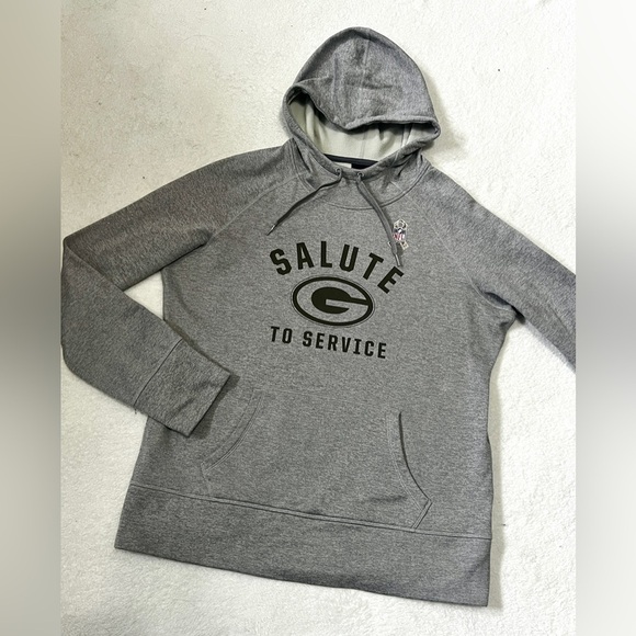 Nike Green Bay Packers Salute to Service Hooded Sweatshirt - Large - Picture 2 of 13
